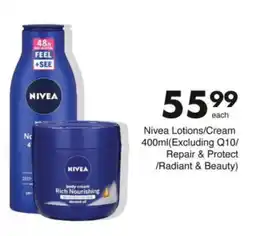 Save Nivea Lotions/Cream offer