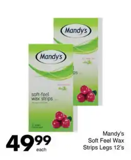 Save Mandy's Soft Feel Wax Strips Legs offer