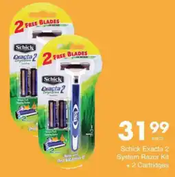 Save Schick Exacta 2 System Razor Kit offer