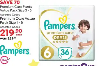 Pampers premium care pants Assorted