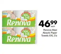 Save Renova Maxi Absorb Paper Towels XXL 3's offer