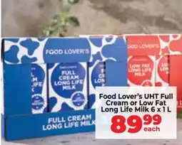 Food Lover's Market Food Lover's UHT Full Cream or Low Fat Long Life Milk offer
