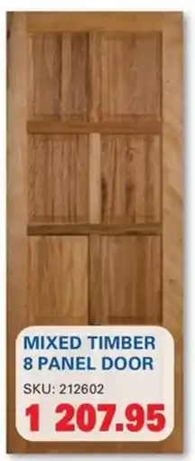 Cashbuild MIXED TIMBER 8 PANEL DOOR offer