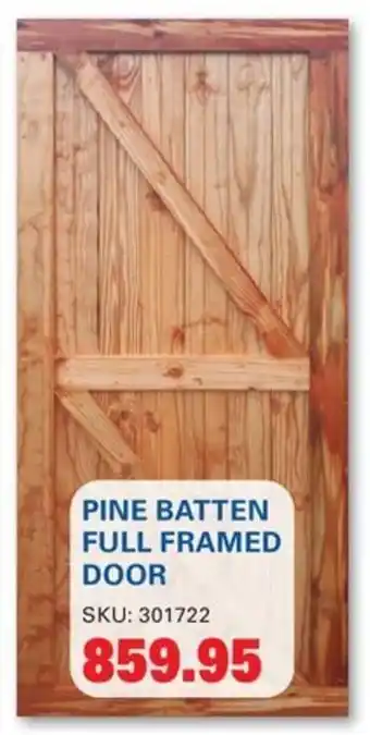 PINE BATTEN FULL FRAMED DOOR