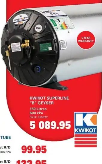 KWIKOT SUPERLINE "B" GEYSER