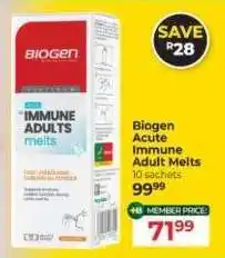 Biogen Acute Immune Adult Melts