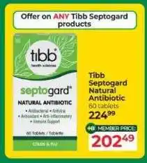 Dis-Chem Tibb Septogard Natural Antibiotic offer