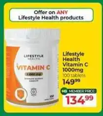 Dis-Chem Lifestyle Health Vitamin C 1000mg offer
