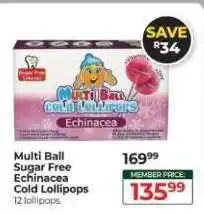 Dis-Chem Multi Ball Sugar Free Echinacea Cold Lollipops offer