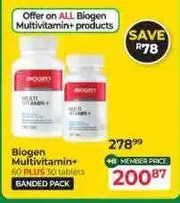 Dis-Chem Biogen Multivitamin+ offer