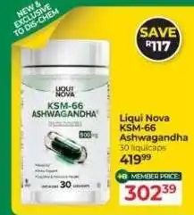 Dis-Chem Liqui Nova KSM-66 Ashwagandha offer