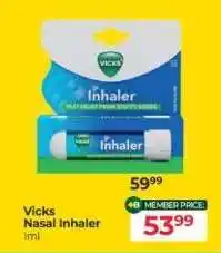 Dis-Chem Vicks Nasal Inhaler offer