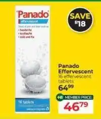 Dis-Chem Panado Effervescent offer