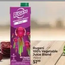 Dis-Chem Rugani 100% Vegetable Juice Blend offer
