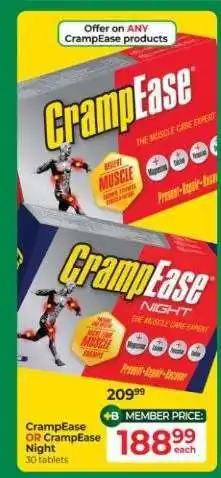 Dis-Chem CrampEase OR CrampEase Night offer