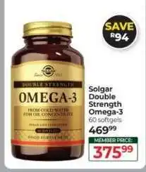 Dis-Chem Solgar Double Strength Omega-3 offer