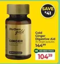 Dis-Chem Gold Ginger Digestive Aid offer