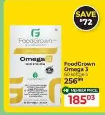 Dis-Chem FoodGrown Omega 3 offer