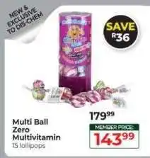 Dis-Chem Multi Ball Zero Multivitamin offer