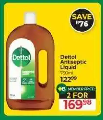 Dis-Chem Dettol Antiseptic Liquid offer