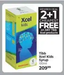 Dis-Chem Tibb Xcel Kids Syrup offer