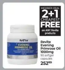 Dis-Chem Revite Evening Primrose Oil 1000mg offer