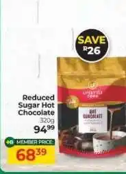 Dis-Chem Lifestyle Food Reduced Sugar Hot Chocolate offer