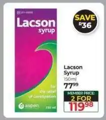 Dis-Chem Lacson Syrup offer