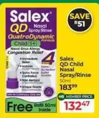Dis-Chem Salex QD Child Nasal Spray/Rinse offer