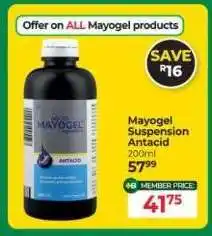 Dis-Chem Mayogel Suspension Antacid offer