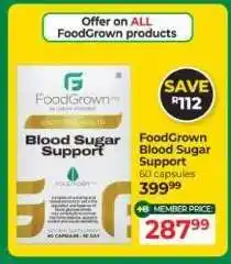 Dis-Chem FoodGrown Blood Sugar Support offer