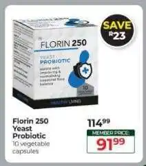 Dis-Chem Florin 250 Yeast Probiotic offer
