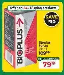 Dis-Chem Bioplus Syrup offer