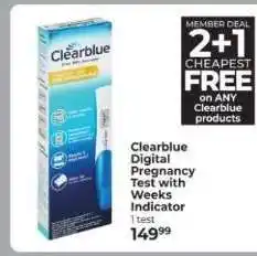 Dis-Chem Clearblue Digital Pregnancy Test with Weeks Indicator offer
