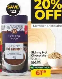 Dis-Chem Skinny Hot Chocolate offer