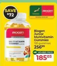 Dis-Chem Biogen Junior Multivitamin Gummies offer