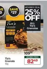Dis-Chem Tia's Granola offer