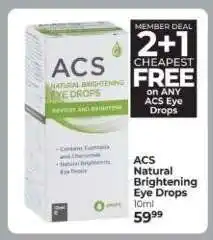 Dis-Chem ACS Natural Brightening Eye Drops offer