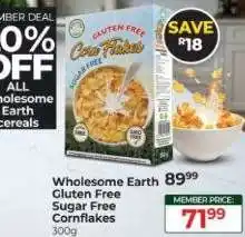 Dis-Chem Wholesome Earth Gluten Free Sugar Free Cornflakes offer
