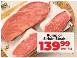 Food Lover's Market Rump or Sirloin Steak offer