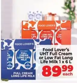 Food Lover's Market Food Lover's UHT Full Cream or Low Fat Long Life Milk offer