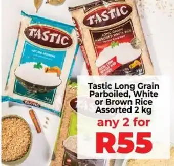 Tastic Long Grain Parboiled, White or Brown Rice Assorted