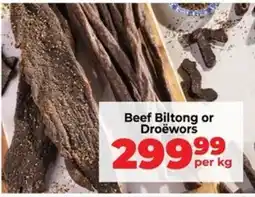Food Lover's Market Beef Biltong or Droëwors offer