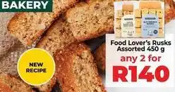 Food Lover's Market Food lover's rusks offer