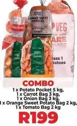 Food Lover's Market Potato pocket, carrot bag, onion bag, orange sweet potato bag, tomato bag offer