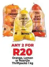 Food Lover's Market Lovers+ - orange, lemon or naartjie thriftpacks offer