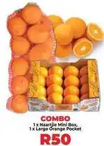 Food Lover's Market Mini - naartjie box and large orange pocket combo offer