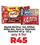Food Lover's Market Nestlé - barone, tex, kitkat, milky bar, aero or smarties offer