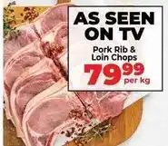 Food Lover's Market Pork rib & loin chops offer