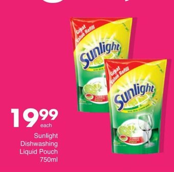 Save Sunlight Dishwashing Liquid Pouch 750ml offer